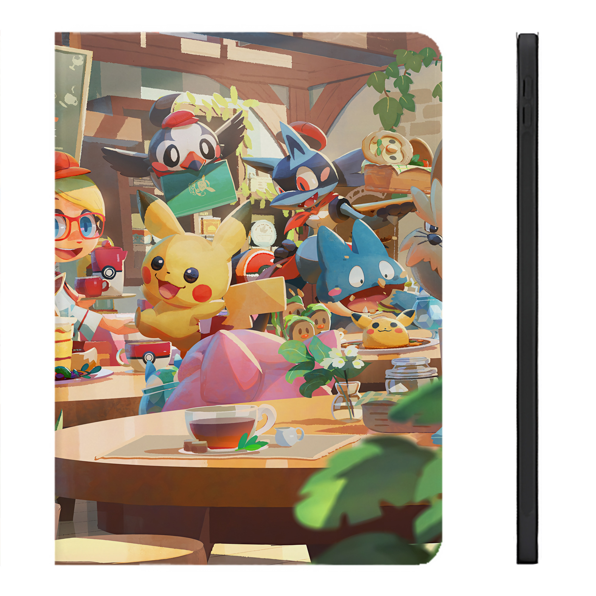 （画像用） ポケットモンスター Pokémon IPadケース ペンホルダー付き ブックスタイルデザイン